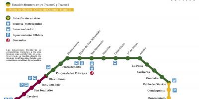 Peta dari Seville subway