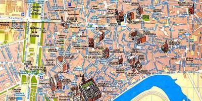 Peta dari Seville walking tour